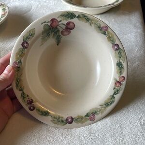 EUC Pfaltzgraff Jamberry bowls - set of 4